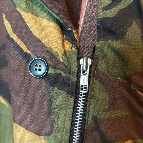 Vintage British Army Acrylic Pile Flannel Lined Combat Jacket Heavyweight Camo L - Picture 6 of 8